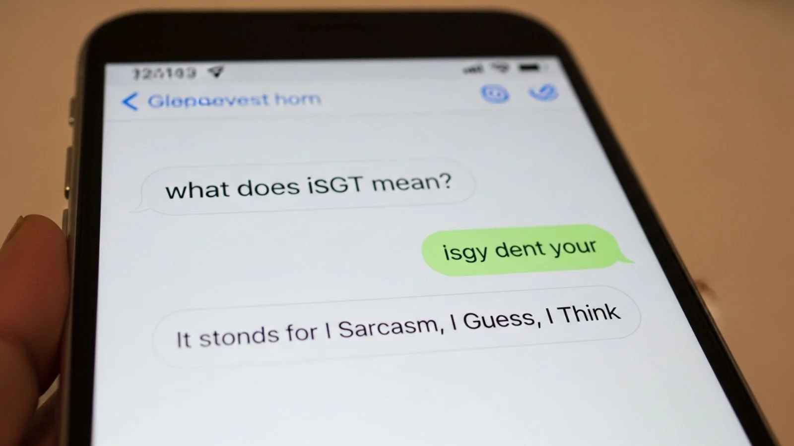 isgt mean in text