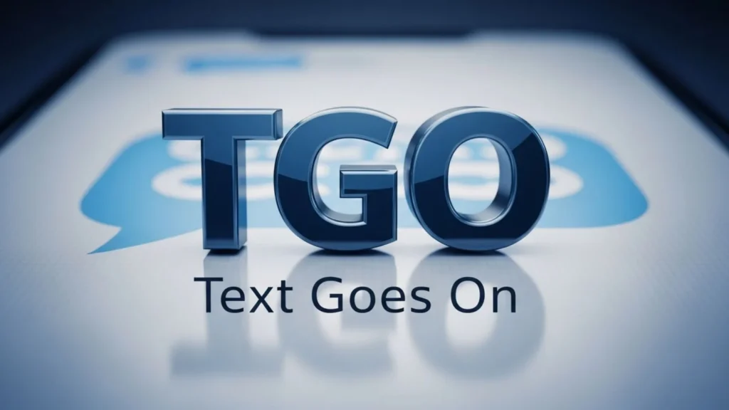 tgo mean in text