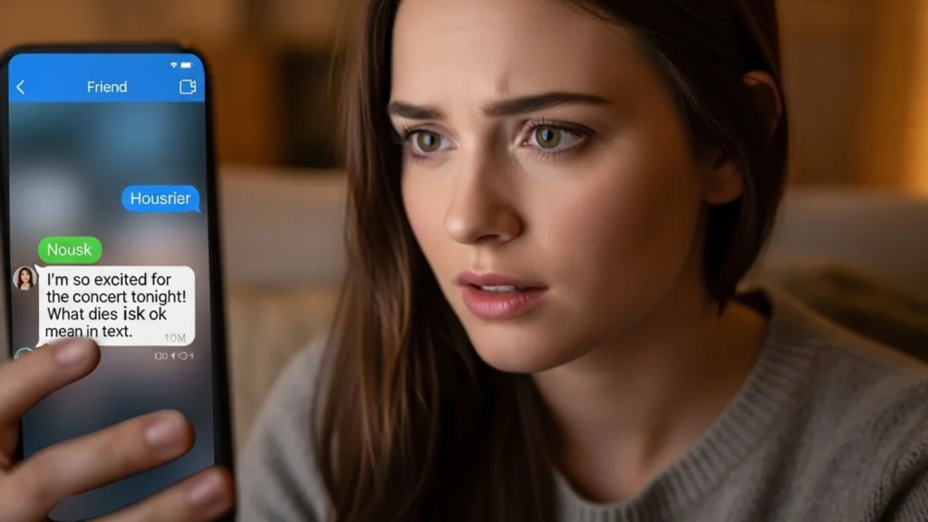 what dies isk mean in text