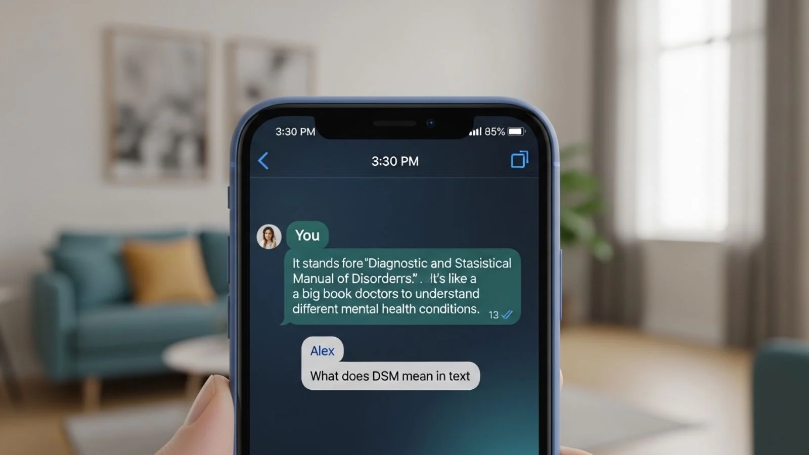 what does dsm mean in text