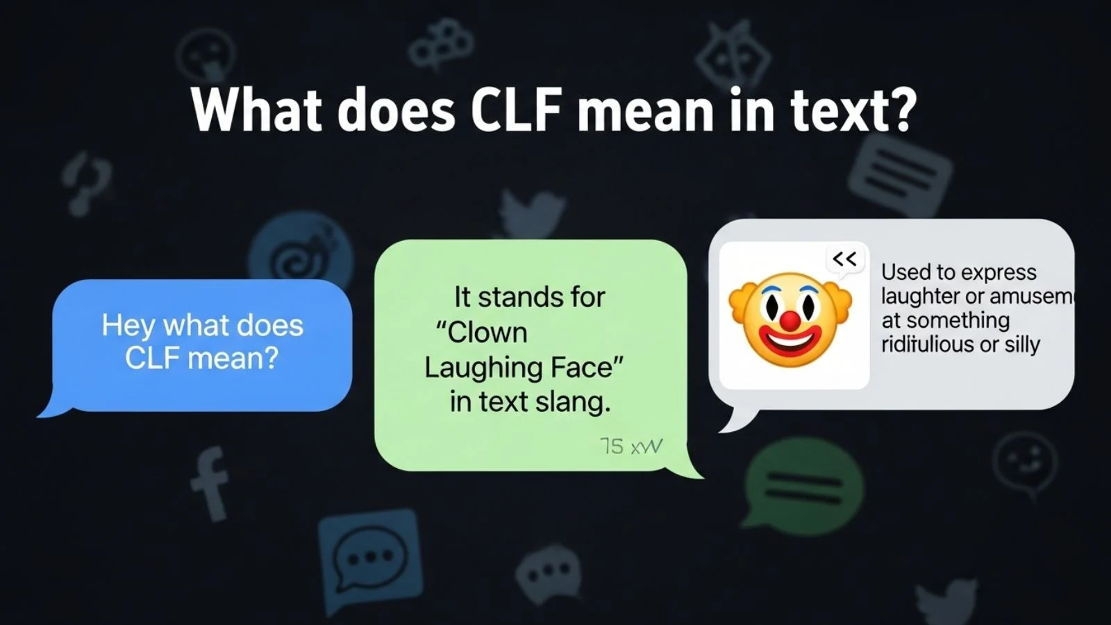 what does clf mean in text