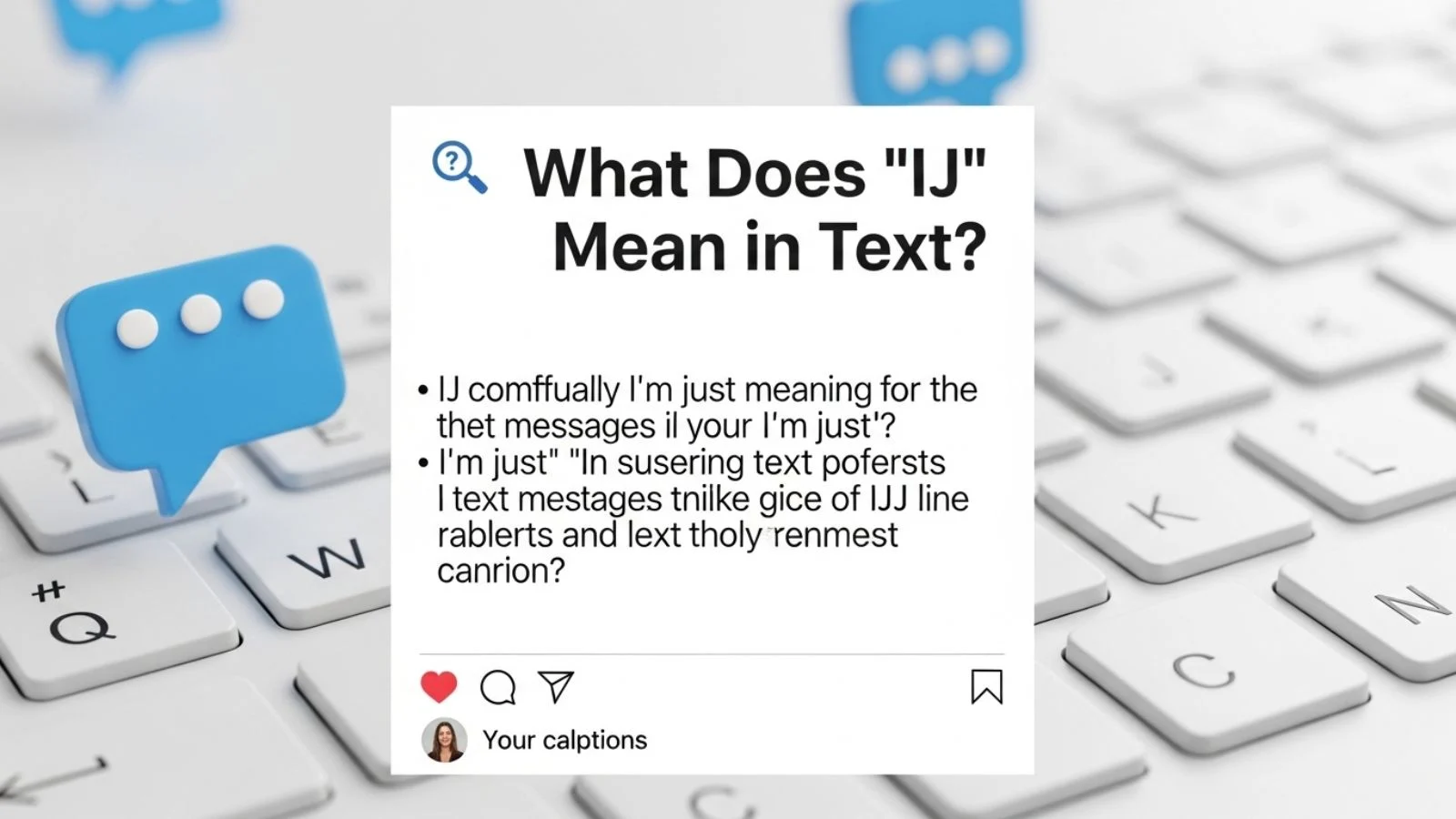 what does ij mean in text