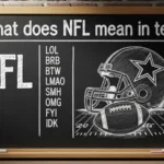 what does nfl mean in text