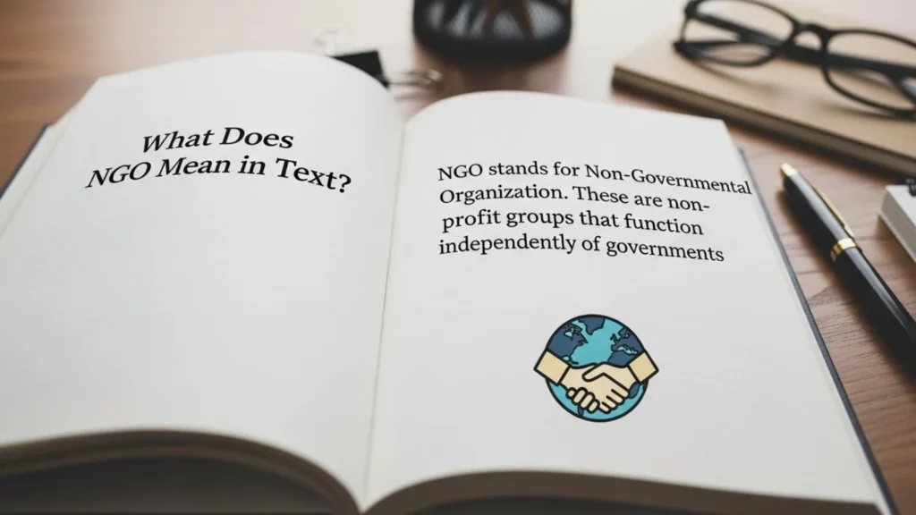 what does ngo mean in text