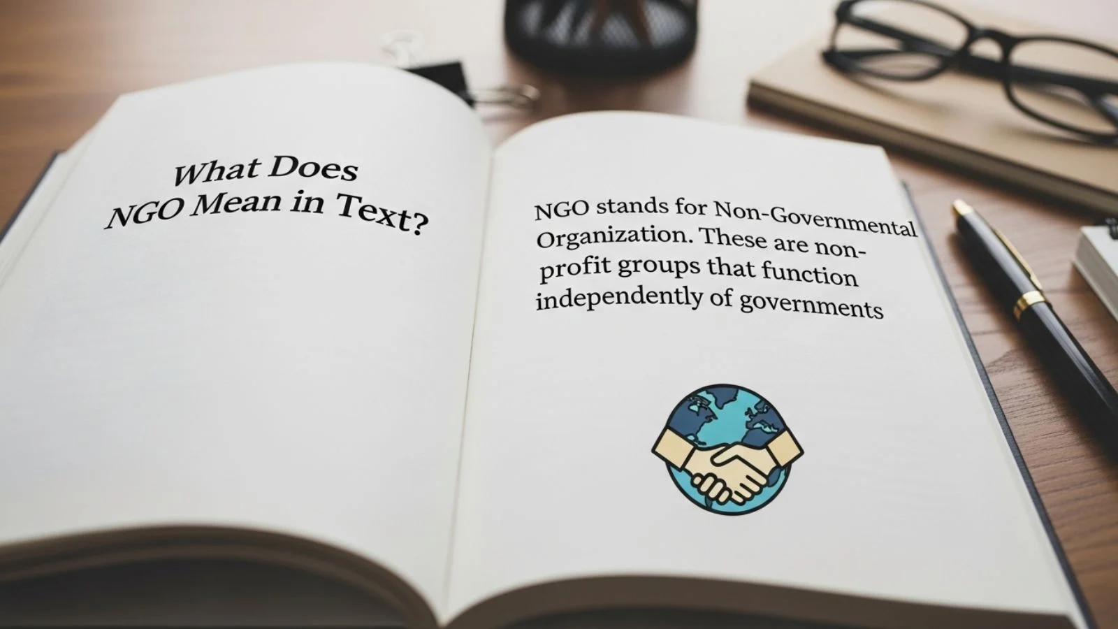 what does ngo mean in text