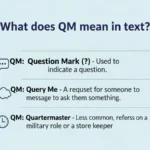 what does qm mean in text