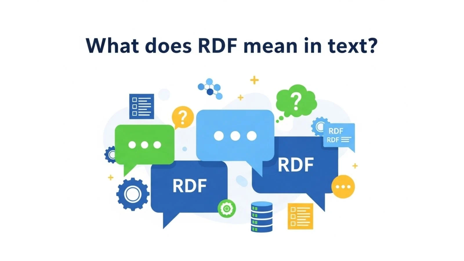 what does rdf mean in text
