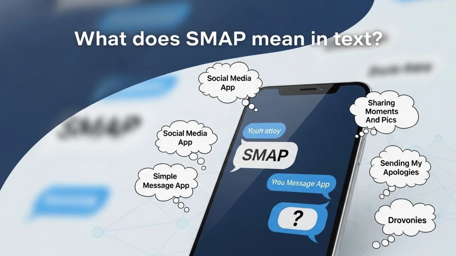 what does smap mean in text