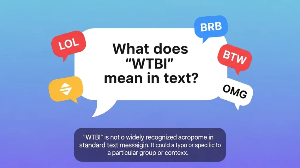 what wtbi mean in text