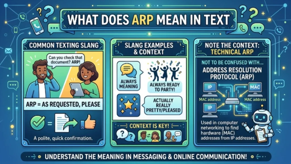 what does arp mean in text