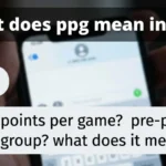 what does ppg mean in text