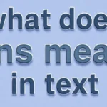 what does sns mean in text
