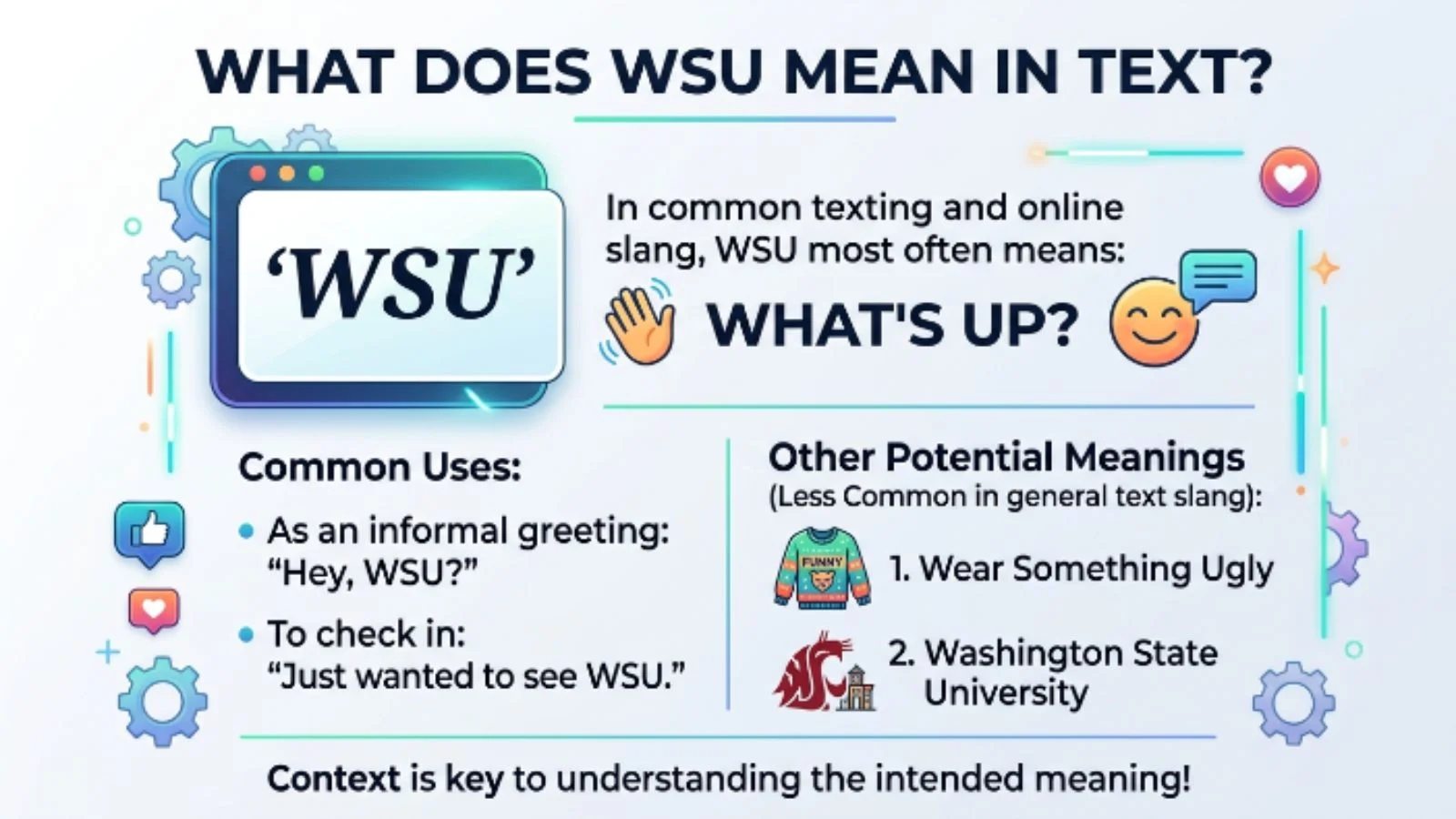 what does wsu mean in text