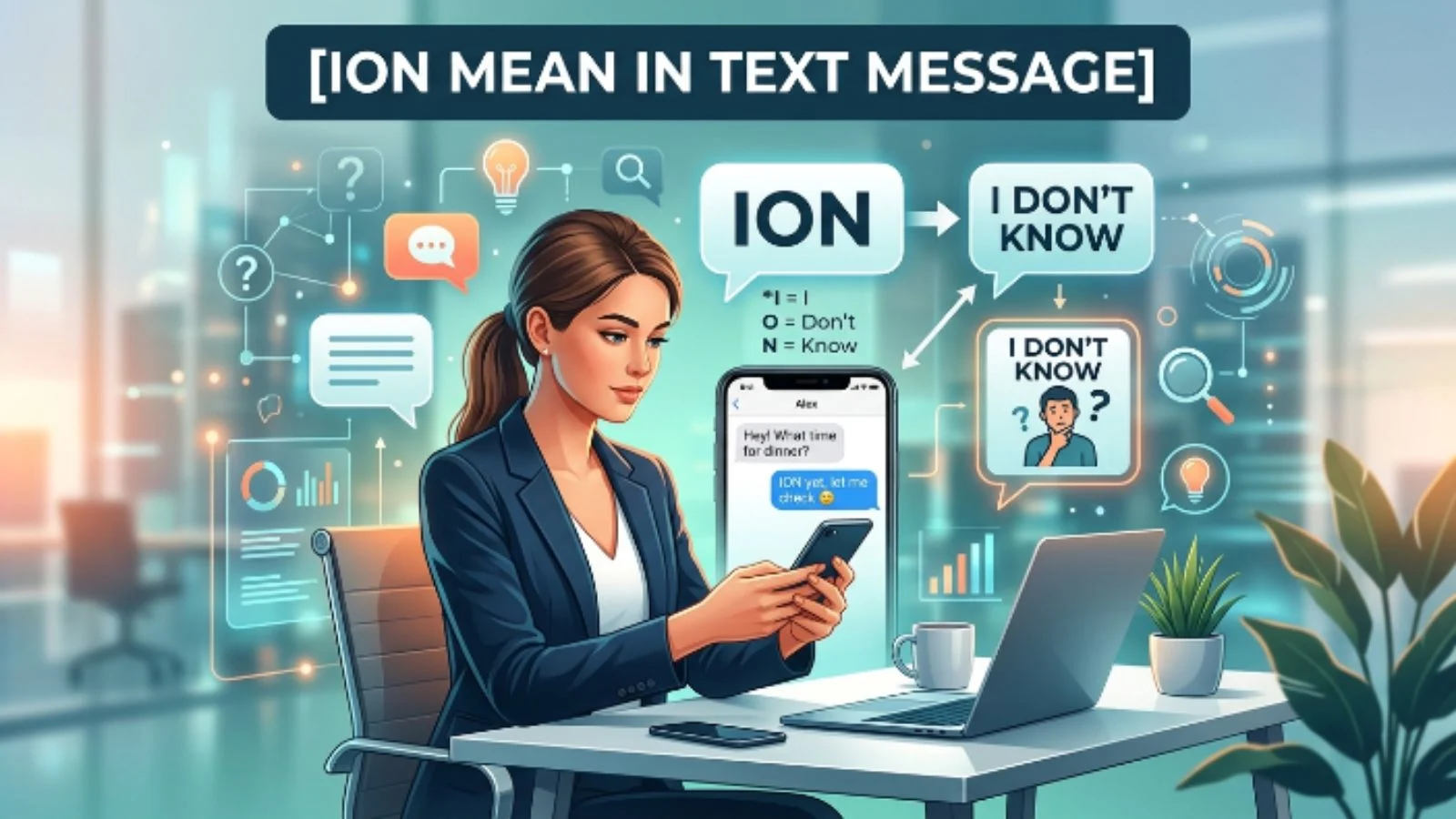 ion mean in text message