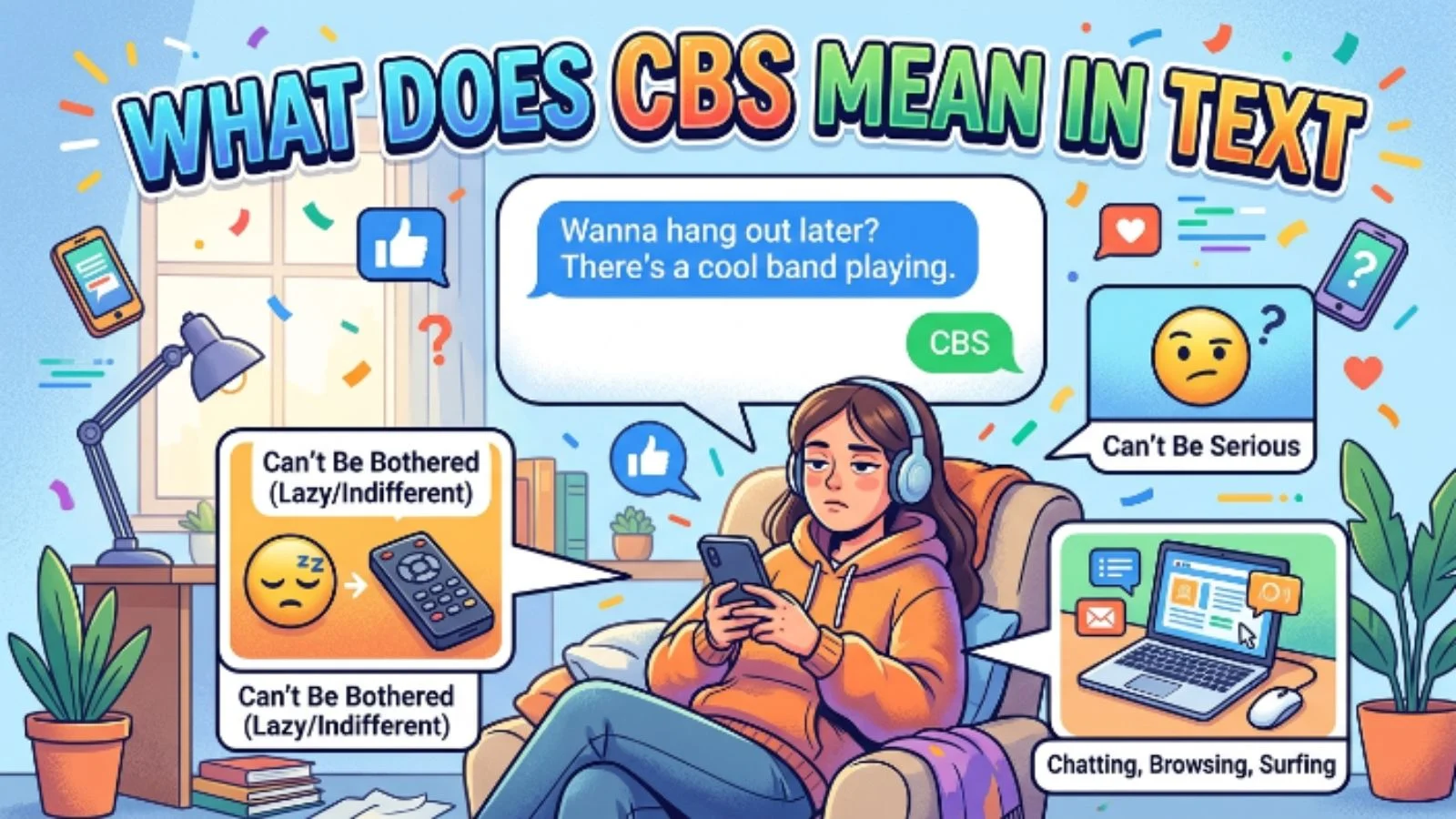 what does cbs mean in text