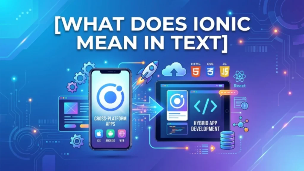 what does ionic mean in text