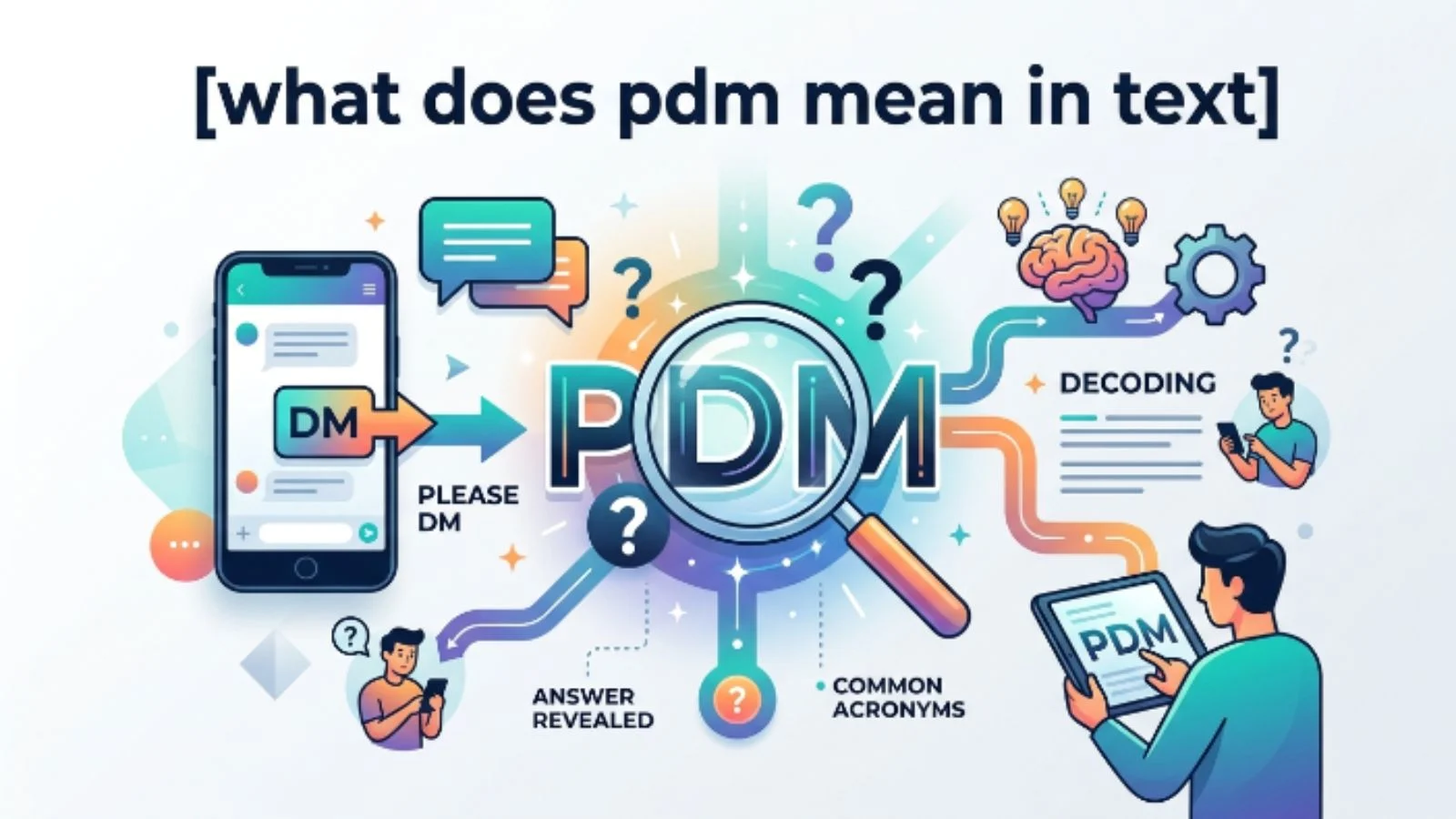 what does pdm mean in text