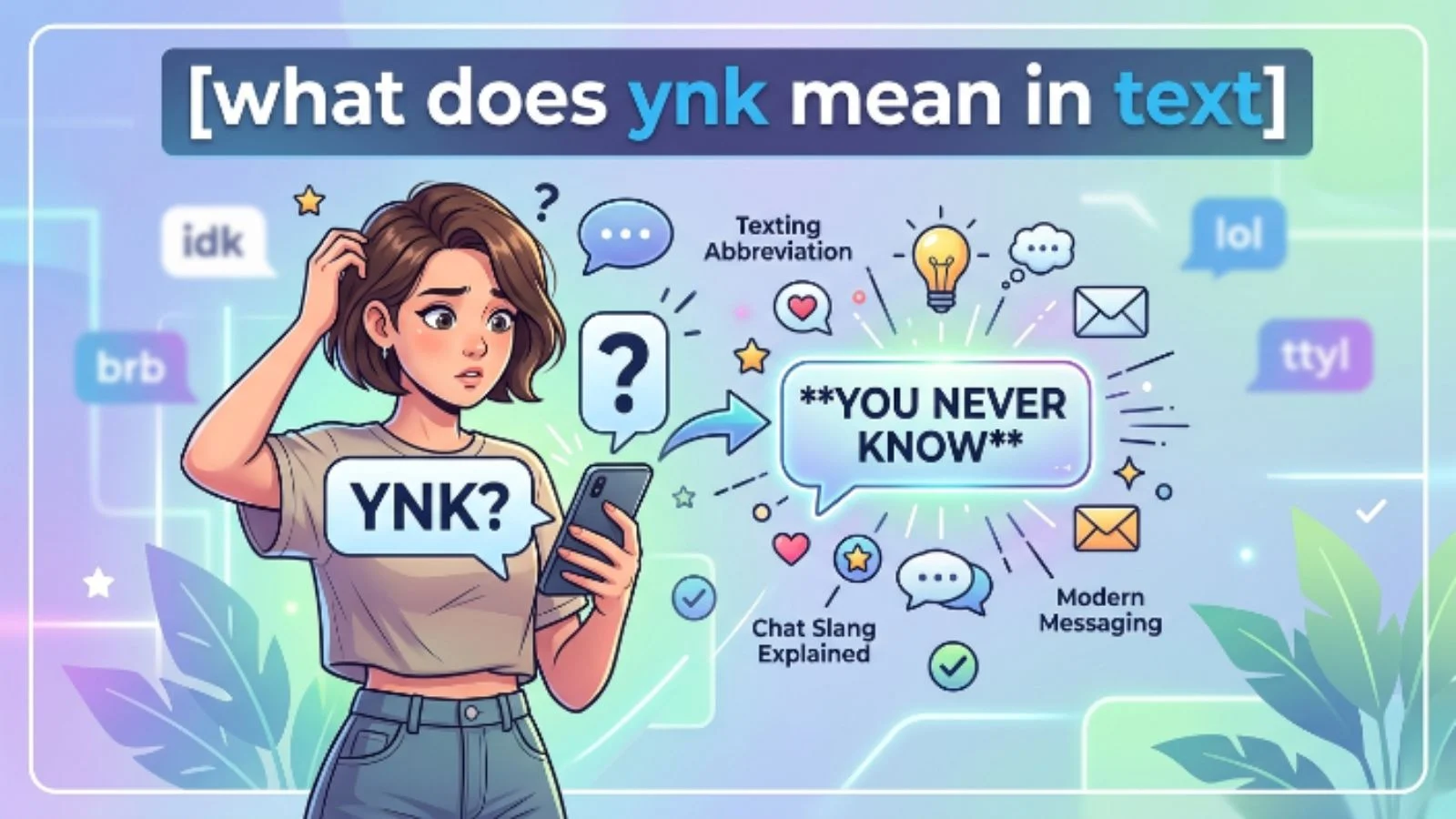 what does ynk mean in text