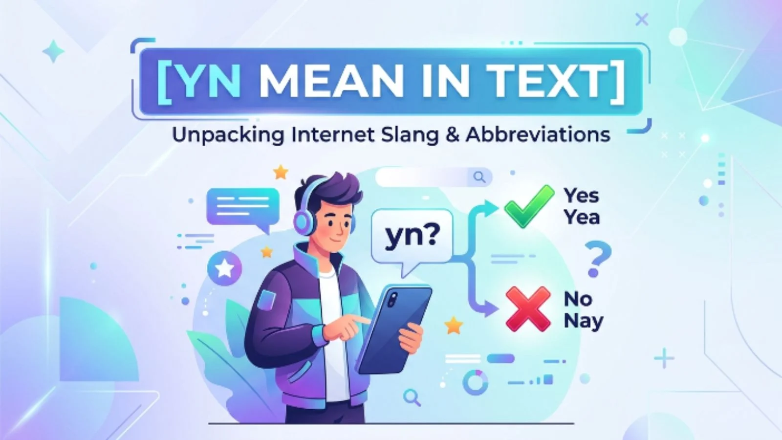 yn mean in text