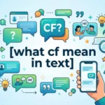 what cf mean in text
