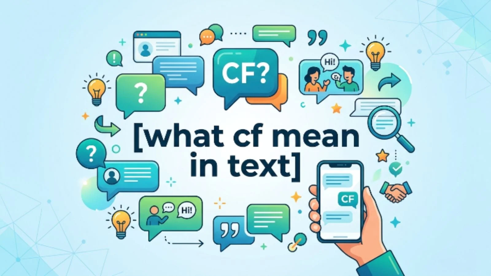 what cf mean in text