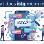 what dies istg mean in text