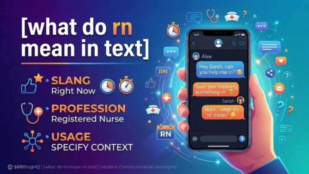 what do rn mean in text