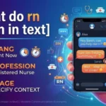 what do rn mean in text
