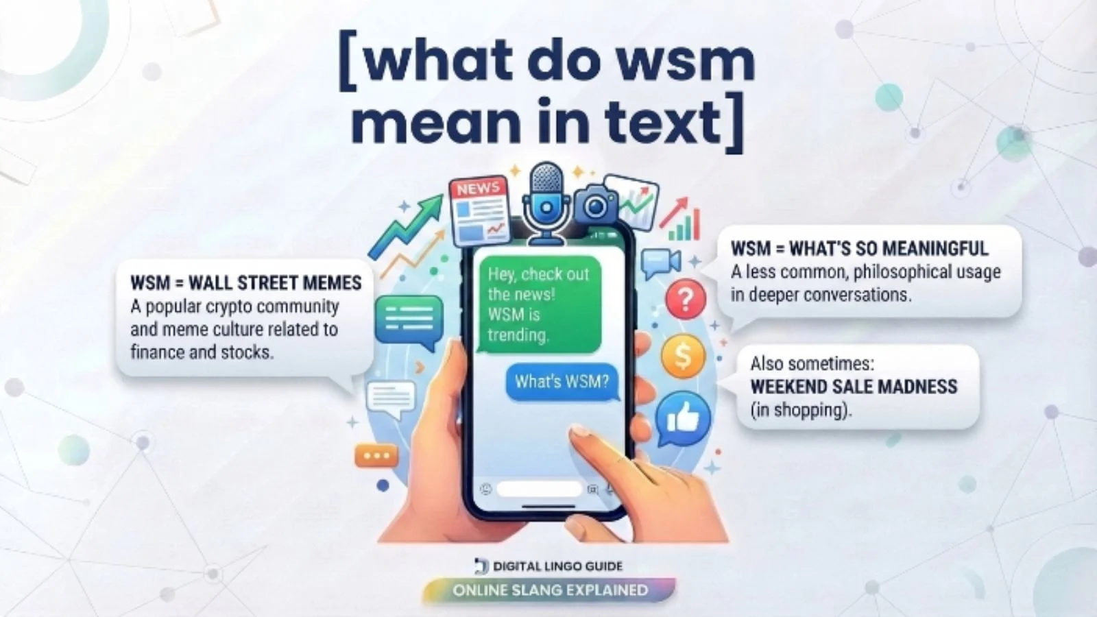 what do wsm mean in text