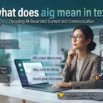what does aig mean in text