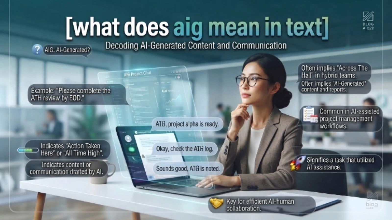 what does aig mean in text