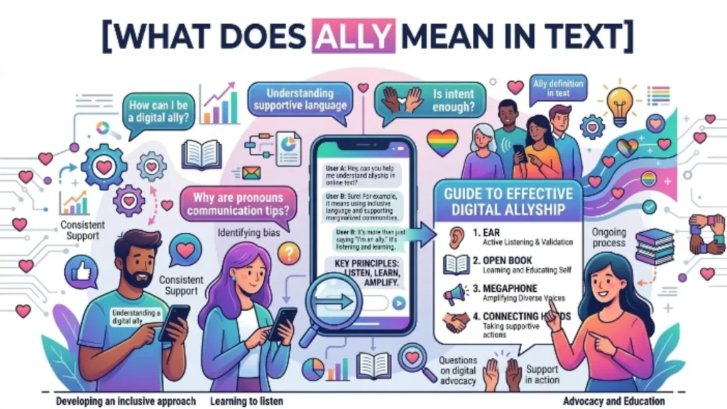 what does ally mean in text