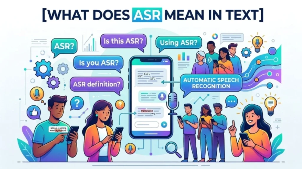 what does asr mean in text
