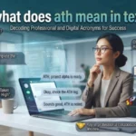 what does ath mean in text