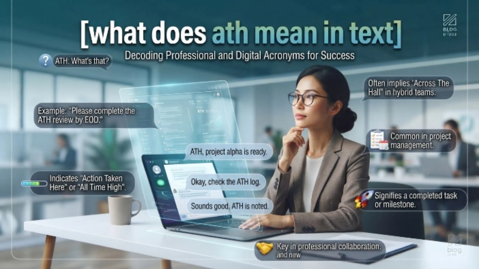 what does ath mean in text