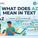 what does az mean in text
