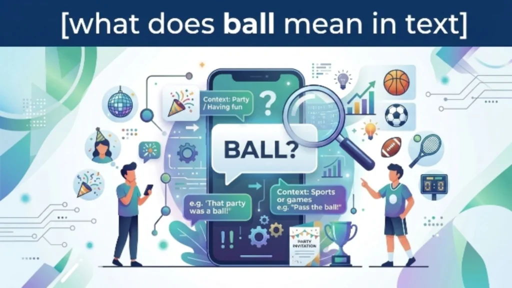 what does ball mean in text