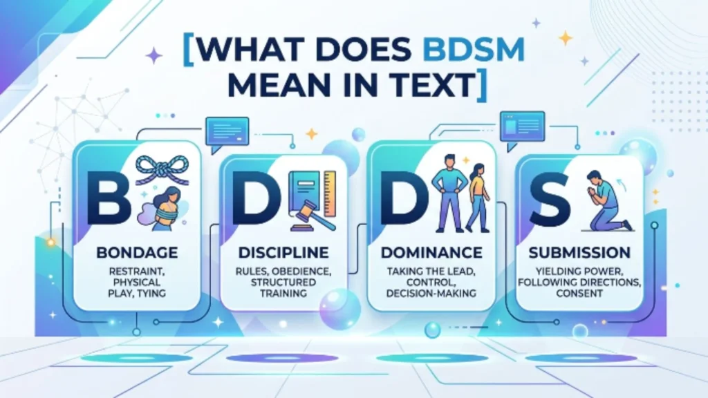 what does bdsm mean in text