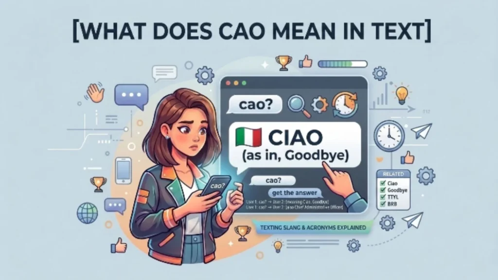what does cao mean in text