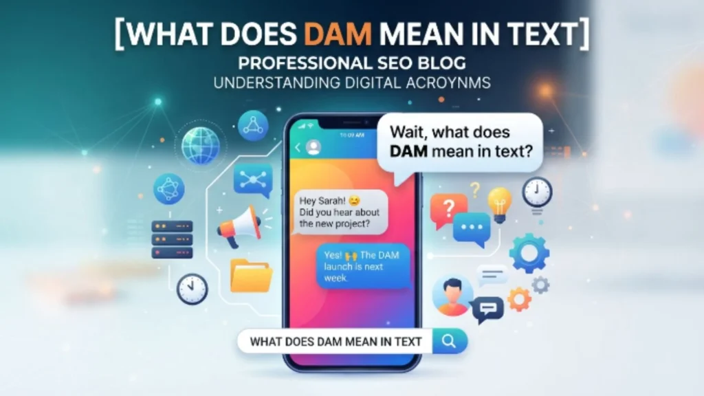 what does dam mean in text