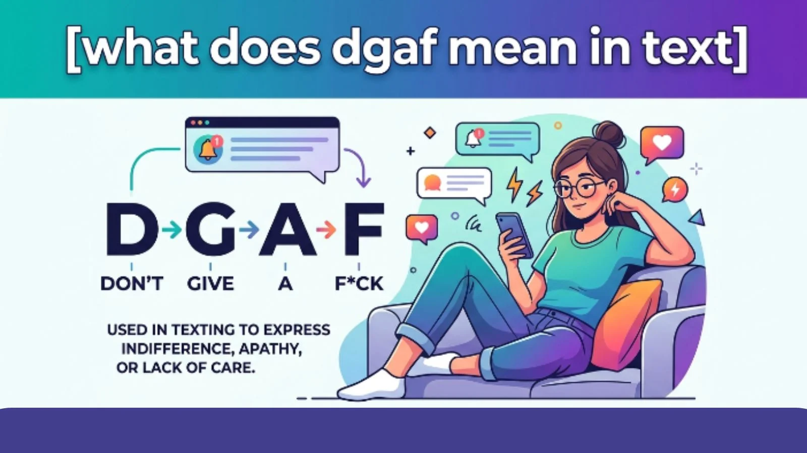 what does dgaf mean in text