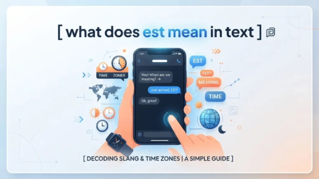 what does est mean in text