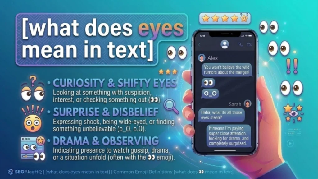 what does eyes mean in text