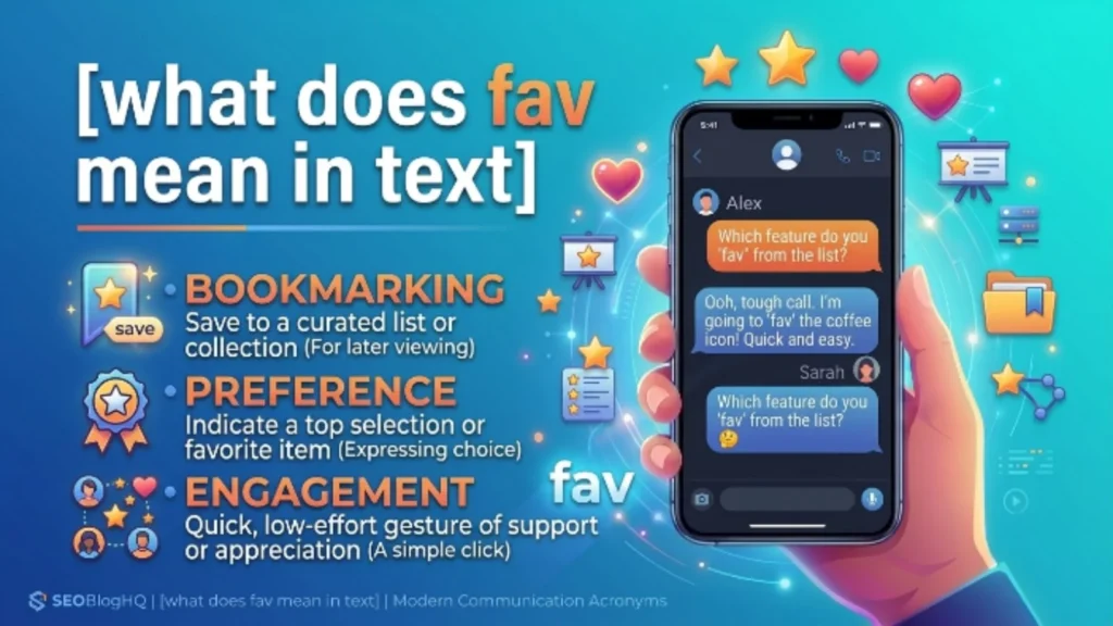 what does fav mean in text