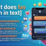 what does fav mean in text