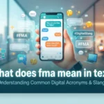 what does fma mean in text