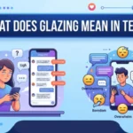 what does glazing mean in text