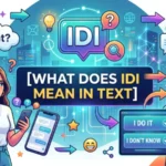 what does idi mean in text