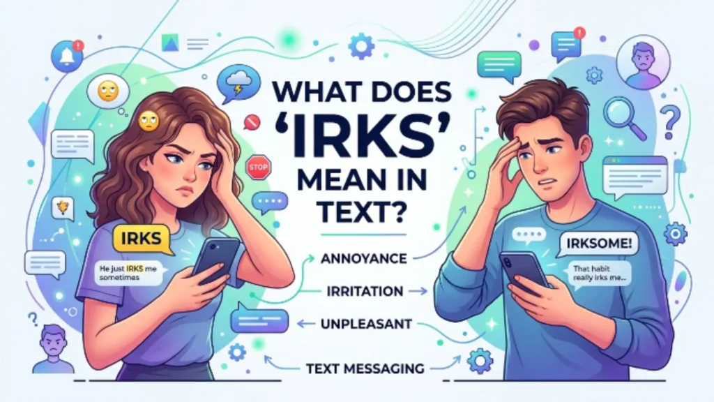 what does irks mean in text