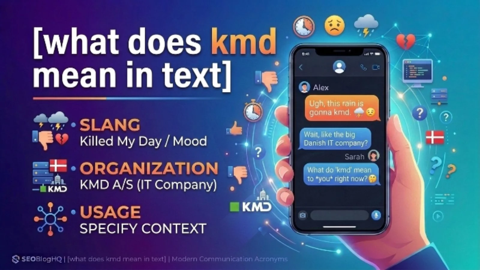 what does kmd mean in text